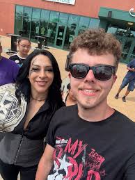 WWE fan experience in Tampa, Florida, with Funko POP! figure