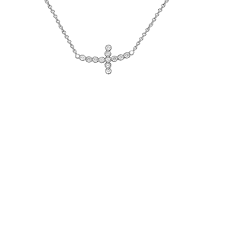Maybe you would like to learn more about one of these? Dainty Diamond Sideways Cross Necklace In Sterling Silver Takar Jewelry