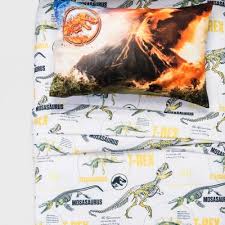The jurassic park & jurassic world encyclopedia. Jurassic World Twin 3pc Dinosaur Sheet Set Target