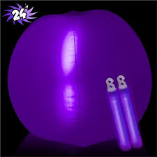 Purple Glowing Beach Ball 24