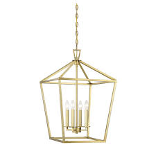 Savoy House Townsend Warm Brass Four Light Pendant Bellacor