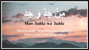A man's life is what is a thought make of it. Siapa Yang Berusaha Dia Akan Berjaya