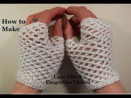 Find afghan, apparel, home décor patterns and more! How To Crochet Lace Effect Chain Stitch Fingerless Gloves Youtube
