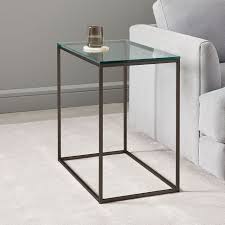 Streamline Side Table Glass Glass Side Tables Side Table Wood Glass Shelves Decor