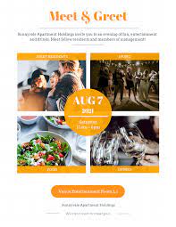 Meetandgreetticket.com is your best ticket source specializing in online event ticket sales! Elegant Meet And Greet Event Poster Template
