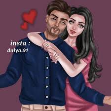 dalya 91 on instagram صباح الخير حبايب كملتها رأيكم drawing draw painting sketch sketchbook رسمتي رسم talent سكيت couple goal cute couples cute love