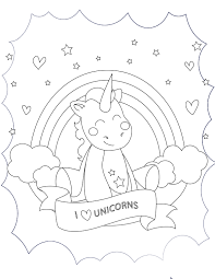 J Aime Les Licornes A Imprimer Et Colorier Artherapie Ca Unicorn Coloring Pages Coloring Pages Cute Coloring Pages