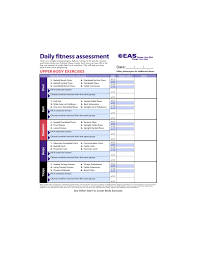 exercise guide chart free download