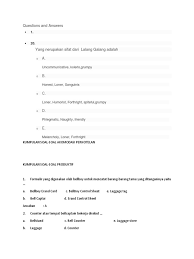 Kumpulan soal dan jawaban bab 1 teks laporan hasil observasi. Kumpulan Soal Front Office