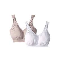 bali comfort revolution microfiber crop bra 2 pair