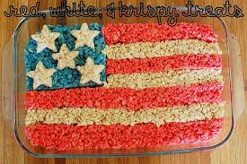 Random Thoughts Of A Supermom Red White And Krispy Treats 4th Of July Cake Memorial Day Desserts Krispie Treats