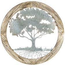 Tree Of Life Wall Decor Metal Wood Rustic Round Farmhouse Cabin Lodge Decoration Needfulthings Farmhouse Metal Tree Wall Art Tree Wall Decor Art Gallery Wall