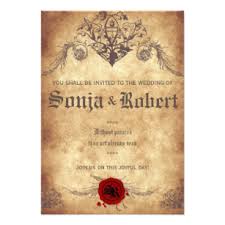 Image result for medieval wedding invitations