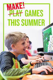 You need to be more entertaining than the online game they're playing, and say something more. Why Have Your Kids Play Video Games This Summer When They Can Learn How To Make Them This Summer Summer Camps For Kids Science For Kids Programming For Kids