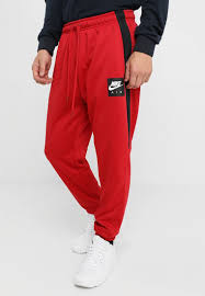 Black And Red Joggers Mens Nike Sportswear Air Pant Tracksuit Bottoms Gym Red Black Zalando Co Uk Tracksuit Outfit Tracksuit Bottoms Tracksuit Pants
