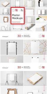 Poster Mockups Studio Scene Poster Mockup Mockup Professional Photo Shoot