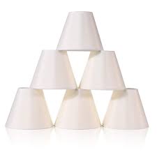 5 out of 5 stars. Wellmet 6 Pcs Empire Chandelier Lampshades Small Kit Clip On Fabric Faux Silk Lamp Shades For Lightings And Lamps 3 X 6 X 5 Set Of 6 Cream White Buy Online In Bahamas At