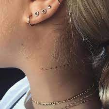 Small Neck Tattoo Kortenstein Neck Tattoos Women Small Neck Tattoos Girl Neck Tattoos