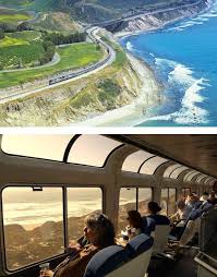 Coast Starlight Offers The Most Beautiful Train Ride All Along The Pacific Coast Scenic Train Rides Train Travel Usa Dream Travel Destinations