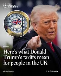 The UK has been hit with a 10 per cent tariff by the Trump administration.