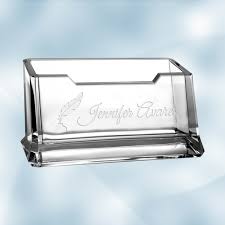 Pockets for six different cards. Keepsake Gifts Acrylic Business Card Holder Crystalplus Com