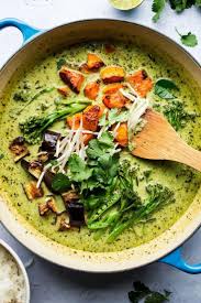 Vegan Thai Green Curry Lazy Cat Kitchen Recipe In 2020 Vegan Thai Green Curry Vegan Thai Soup Recipes