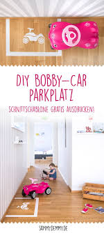 Witzige Diy Idee Fur Kinder Bobby Car Parkplatz Zum Nachbasteln Kinder Zimmer Zimmer Kinderzimmer