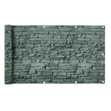 Balkon Sichtschutz 75 X 600 Cm Blickdicht Balkonverkleidung Schieferoptik Pvc Ebay Balkonverkleidung Balkon Sichtschutz Balkonbespannung