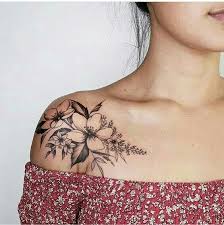 Floral Shoulder Collar Bone Tattoo Collar Bone Tattoo Tattoos Trendy Tattoos