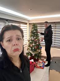 I can't believe he's taking down the tree already! 😫 Who thinks we should  keep it up all year?