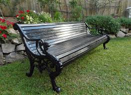 Black Cast Iron Park Garden Bench English 19th Century Victorian Style Wrought Iron Bench Iron Bench Cast Iron Bench