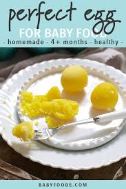 Perfect Egg Yolk For Baby Great First Food For Baby Baby Foode Recipe Baby Food Recipes Baby Food Recipes Stage 1 Baby First Foods