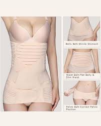 Exlura 3 In 1 Postpartum Support Recovery Belly Waist Pelvis Belt Shapewear Waist Belts Postpartum Support Postpartum Belt Postpartum Care Kit