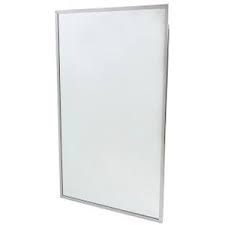 A rectangle bath mirror instantly opens up the room and adds a special reflection of light. Bathroom Mirrors
