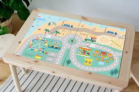 Fun Fair Adventure Decal For Ikea Flisat Table Furniture Not Etsy In 2020 Ikea Childrens Table Fun Fair