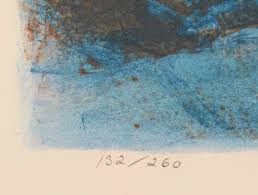 Färglitografi, Ann-Marie Lamm (1917-1993), Sverige. Motiv från Slussen,  Stockholm. Signerad, numrerad 132/260, daterad -78. Motivet: 52x69 cm.  Metropol