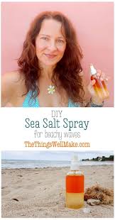 So i feel like sea salt spray is pretty popular in the summer, buuut it's expensive! Diy Sea Salt Spray For Beach Waves Year Round Oh The Things We Ll Make