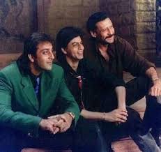 Sanjay Dutt Shahrukh Khan And Jackie Shroff Shahrukh Khan Shahrukh Khan And Kajol Shah Rukh Khan Movies
