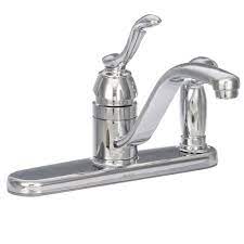 When it comes to faucets, moen is one of the very best brands in the business, producing faucets of exceptionally high quality for various rooms around the home. Moen Banbury Single Handle Low Arc Standard Kitchen Faucet With Side Sprayer On Deck In Chrome Ca87527 The Home Depot