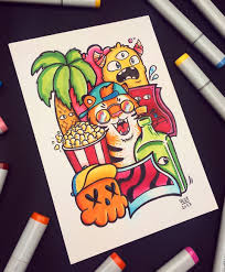 Real time doodle draw with vexx. Finished Doodle Lemme Know What You Think Of That Doodle I Drew This Same Drawing Another 9 Times But Doodle Art Drawing Doodle Drawings Graffiti Doodles