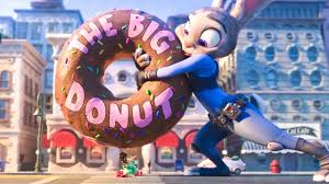 Judy And The Big Donut Scene Zootopia 2016 Movie Clip Youtube