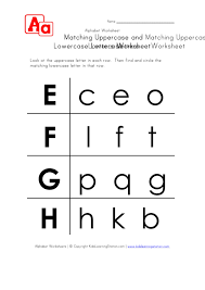 This will send you to the web page that features that particular worksheet. Matching Uppercase And Lowercase Letters Worksheet E To H In Rows Printable Pdf Download