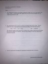 You can like your name one by one. Chemistry 2 Introduction To Chemistry Homework 21 Chegg Com