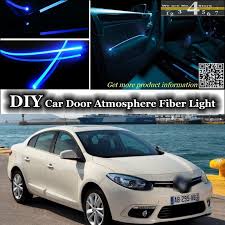 For Renault Fluence Sm3 Interior Ambient Light Tuning Atmosphere Fiber Optic Band Lights Inside Door Panel Illumination Inside Doors Ambient Lighting Lights