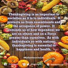 Which is why, in this week of thanksgiving, as millions brave crowded airports and highways to gather with their family, it's worth taking a few extra moments to reflect on the important role that giving. The Rabbi Sacks Legacy Trust On Twitter Thanksgiving Is As Important To Societies As It Is To Individuals Happy Thanksgiving To One And All Rls