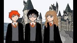 He is a wizard and has many adventures. Drawing Main 3 Harry Potter Characters Anime Cartoon Youtube