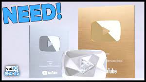 The gold play button is awarded to the creators who land one million subscribers. New Youtube Creator Awards And How To Get One Gold And Silver Play Button In 60 Seconds Youtube