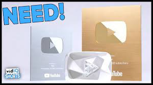 The gold play button is awarded to the creators who land one million subscribers. New Youtube Creator Awards And How To Get One Gold And Silver Play Button In 60 Seconds Youtube