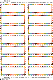 Draw Pilgrim Printable Tags Template Labels Printables Free School Labels Printables