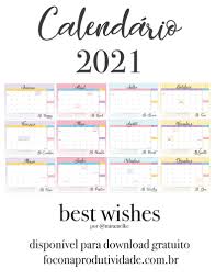 2021 terá quatro eclipses que podem ser apreciados em diferentes partes do mundo. Calendario Mensal 2021 Para Imprimir Gratis Com Feriados Best Wishes Foco Na Produtividade